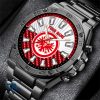 Eintracht Frankfurt Individueller Name Geschenk für Fan Stahlsturm Uhr