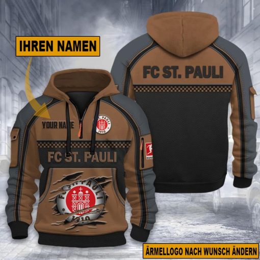 FC St. Pauli Individueller Name Neue Edition Dynamik Hoodie