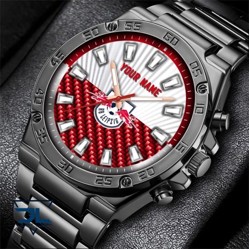 RB Leipzig Individueller Name Geschenk für Fan Stahlsturm Uhr