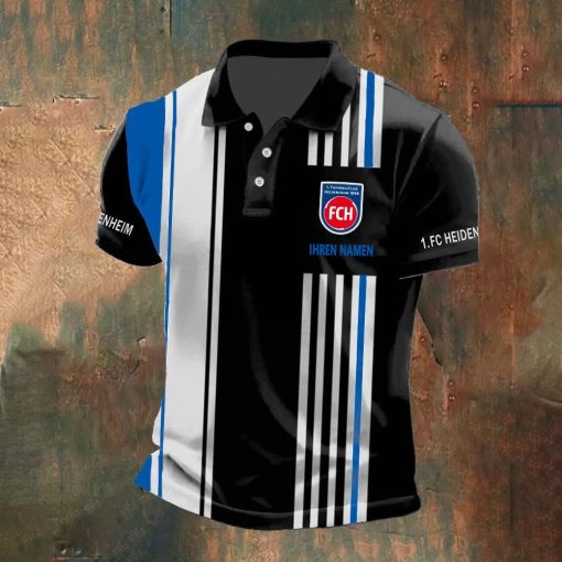 1. FC Heidenheim Individueller Name Neue Version Polo Hemd