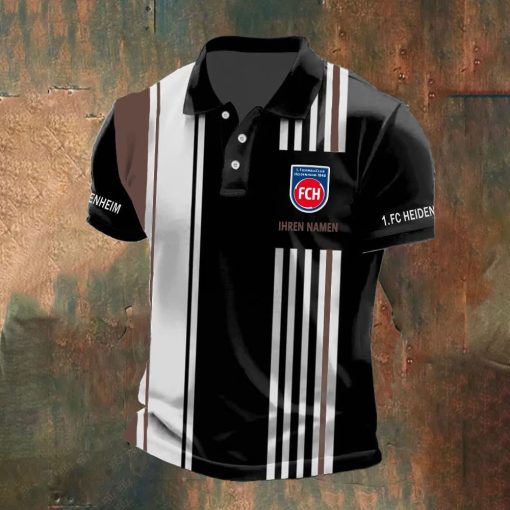 1. FC Heidenheim Individueller Name Neue Version Polo Hemd