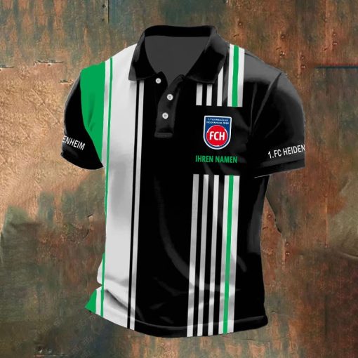 1. FC Heidenheim Individueller Name Neue Version Polo Hemd