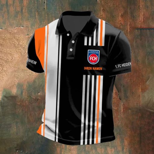 1. FC Heidenheim Individueller Name Neue Version Polo Hemd