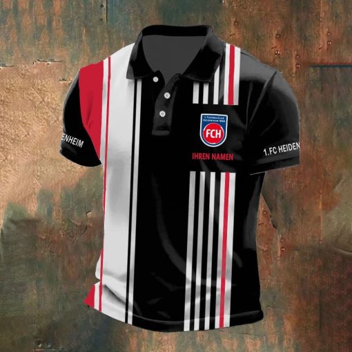 1. FC Heidenheim Individueller Name Neue Version Polo Hemd