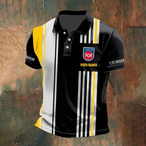 1. FC Heidenheim Individueller Name Neue Version Polo Hemd