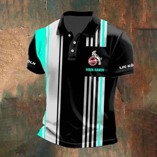 1. FC Köln Individueller Name Neue Version Polo Hemd 1. FC Köln Individueller Name Neue Version Polo Hemd