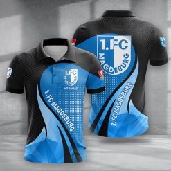 1. FC Magdeburg Individueller Name Neues Modell Polo Hemd