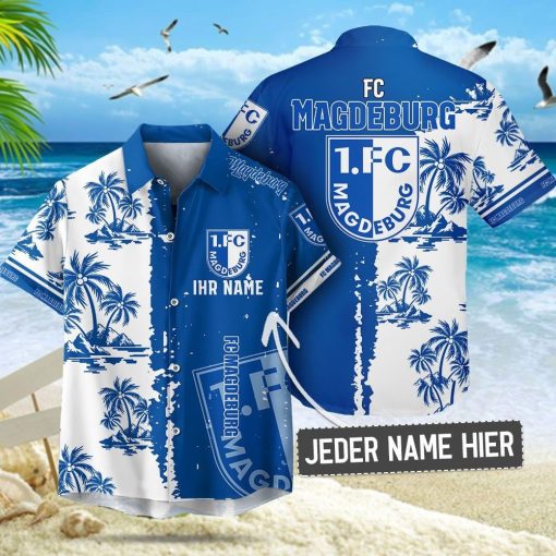 1. FC Magdeburg Individueller Name Neues Modell Aloha-Outfit