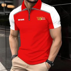 1. FC Union Berlin Individueller Name Modernes Sport – Reißverschluss Poloshirt