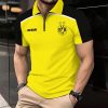 Borussia Dortmund Individueller Name Modernes Sport – Reißverschluss Poloshirt