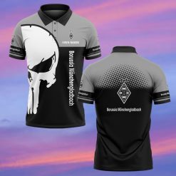 Borussia Mönchengladbach Individueller Name Premium Ausgabe Totenkopf Polo Hemd