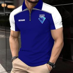 ERC Ingolstadt Individueller Name Modernes Sport – Reißverschluss Poloshirt
