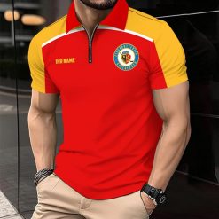 ESV Kaufbeuren Individueller Name Modernes Sport – Reißverschluss Poloshirt