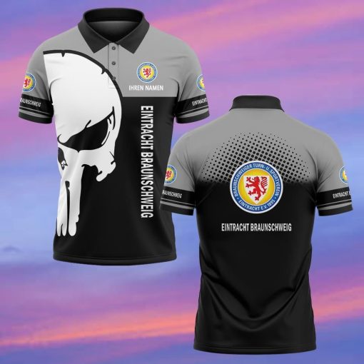 Eintracht Braunschweig Individueller Name Premium Ausgabe Totenkopf Polo Hemd Eintracht Braunschweig Individueller Name Premium Ausgabe Totenkopf Polo Hemd