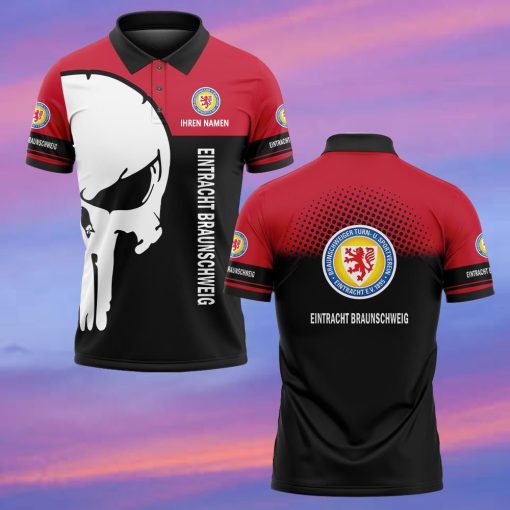 Eintracht Braunschweig Individueller Name Premium Ausgabe Totenkopf Polo Hemd Eintracht Braunschweig Individueller Name Premium Ausgabe Totenkopf Polo Hemd
