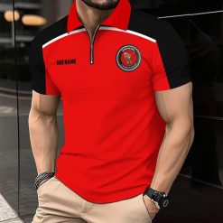 Eispiraten Crimmitschau Individueller Name Modernes Sport – Reißverschluss Poloshirt
