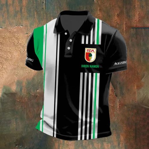 FC Augsburg Individueller Name Neue Version Polo Hemd