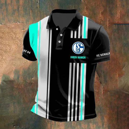 FC Schalke 04 Individueller Name Neue Version Polo Hemd FC Schalke 04 Individueller Name Neue Version Polo Hemd