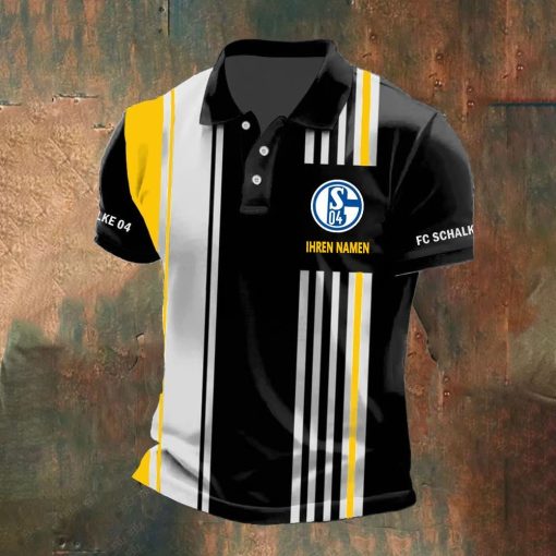 FC Schalke 04 Individueller Name Neue Version Polo Hemd FC Schalke 04 Individueller Name Neue Version Polo Hemd