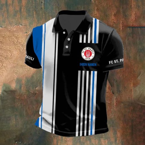 FC St. Pauli Individueller Name Neue Version Polo Hemd