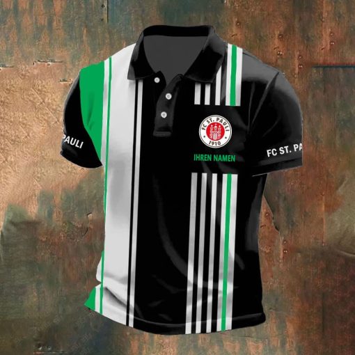 FC St. Pauli Individueller Name Neue Version Polo Hemd
