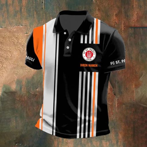 FC St. Pauli Individueller Name Neue Version Polo Hemd