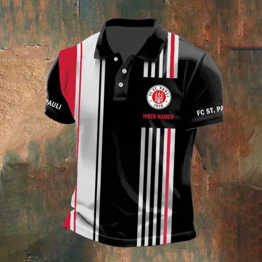 FC St. Pauli Individueller Name Neue Version Polo Hemd
