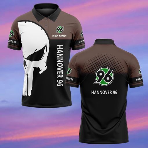 Hannover 96 Individueller Name Premium Ausgabe Totenkopf Polo Hemd Hannover 96 Individueller Name Premium Ausgabe Totenkopf Polo Hemd
