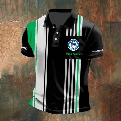 Hertha BSC Individueller Name Neue Version Polo Hemd Hertha BSC Individueller Name Neue Version Polo Hemd