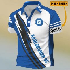 Karlsruher SC Individueller Name Neues Design Polo Hemd