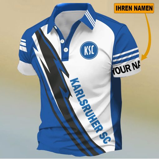 Karlsruher SC Individueller Name Neues Design Polo Hemd