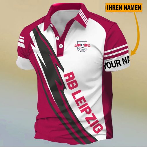 RB Leipzig Individueller Name Neues Design Polo Hemd