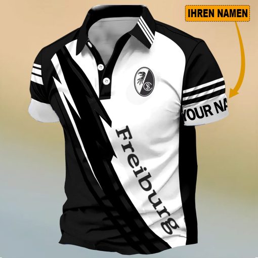 SC Freiburg Individueller Name Neues Design Polo Hemd