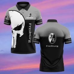 SC Freiburg Individueller Name Premium Ausgabe Totenkopf Polo Hemd