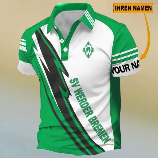 SV Werder Bremen Individueller Name Neues Design Polo Hemd