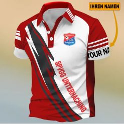SpVgg Unterhaching Individueller Name Neues Design Polo Hemd