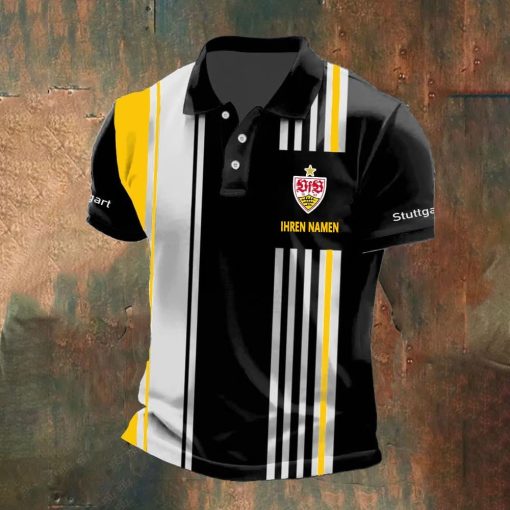 VfB Stuttgart Individueller Name Neue Version Polo Hemd VfB Stuttgart Individueller Name Neue Version Polo Hemd