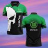 VfL Wolfsburg Individueller Name Premium Ausgabe Totenkopf Polo Hemd