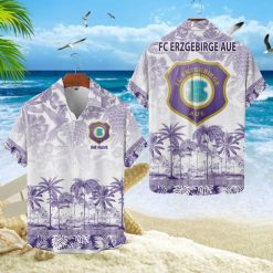 FC Erzgebirge Aue Individueller Name Einzigartiges Tropisches Muster Aloha-Outfit