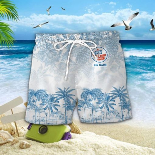 FC Hansa Rostock Individueller Name Einzigartiges Tropisches Muster Aloha-Outfit