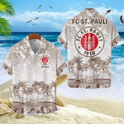 FC St. Pauli Individueller Name Einzigartiges Tropisches Muster Aloha-Outfit