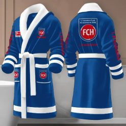 1. FC Heidenheim Individueller Name Neue Edition Fleece-Bademantel
