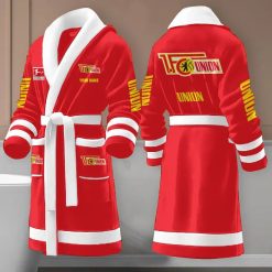 1. FC Union Berlin Individueller Name Neue Edition Fleece-Bademantel