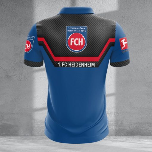 1. FC Heidenheim Individueller Name Neue Version Reißverschluss Poloshirt 1. FC Heidenheim Individueller Name Neue Version Reißverschluss Poloshirt