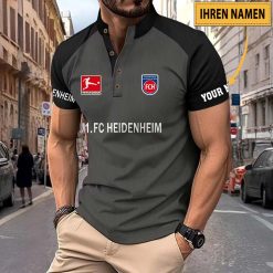 1. FC Heidenheim Individueller Name Neues Design Sport-Poloshirt