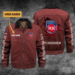 1. FC Heidenheim Individueller Name Neues Design Zip-Jacke