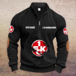 1. FC Kaiserslautern Individueller Name Neue Version Halbzip-Pullover