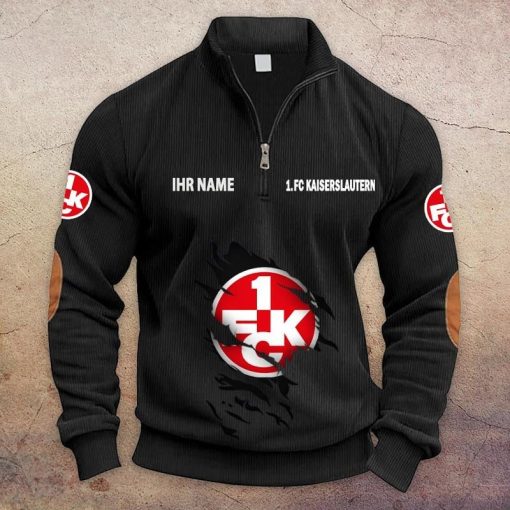 1. FC Kaiserslautern Individueller Name Neue Version Halbzip-Pullover