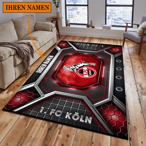 1. FC Köln Individueller Name Neues Design Bodenteppich