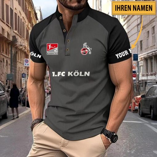1. FC Köln Individueller Name Neues Design Sport-Poloshirt 1. FC Köln Individueller Name Neues Design Sport-Poloshirt